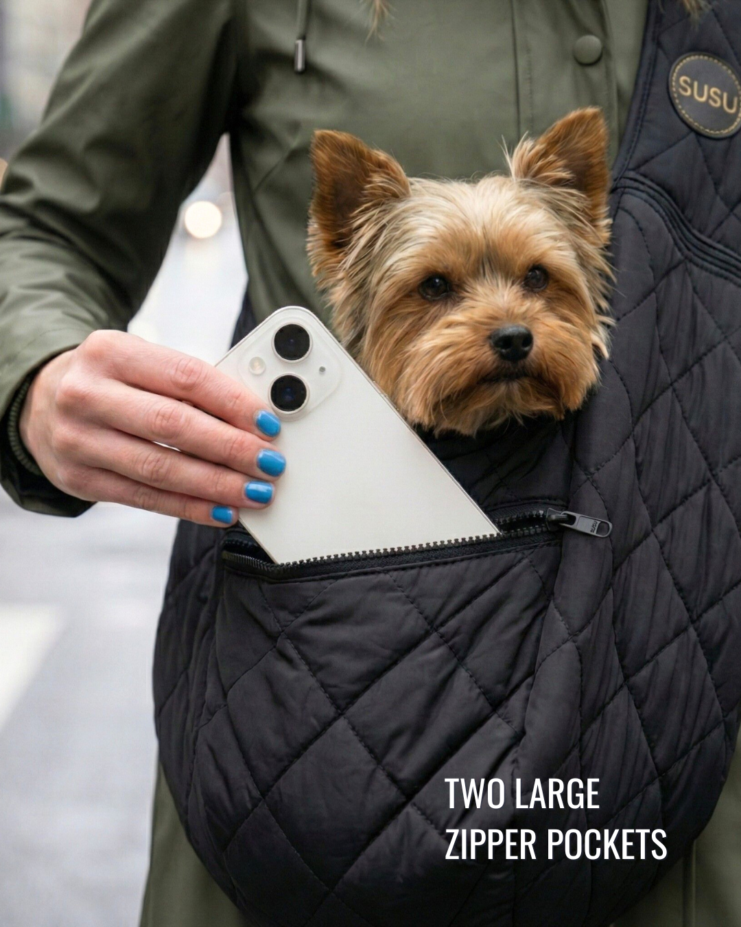 Small Dog Carrier Sling for Toy Dogs 3-8 lb