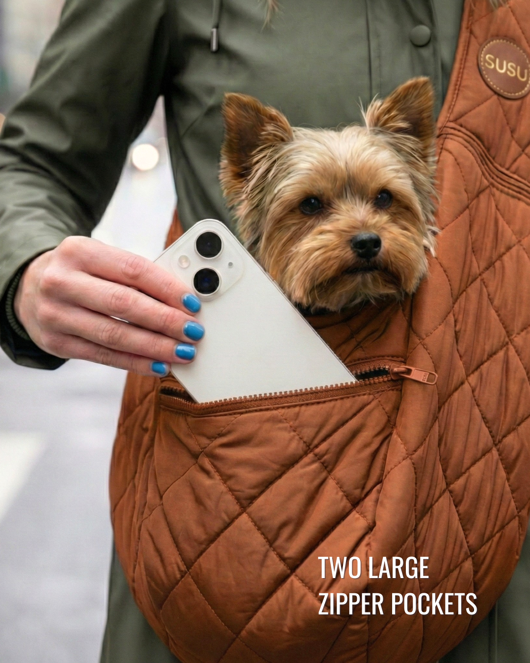 Small Dog Carrier Sling for Toy Dogs 3-8 lb