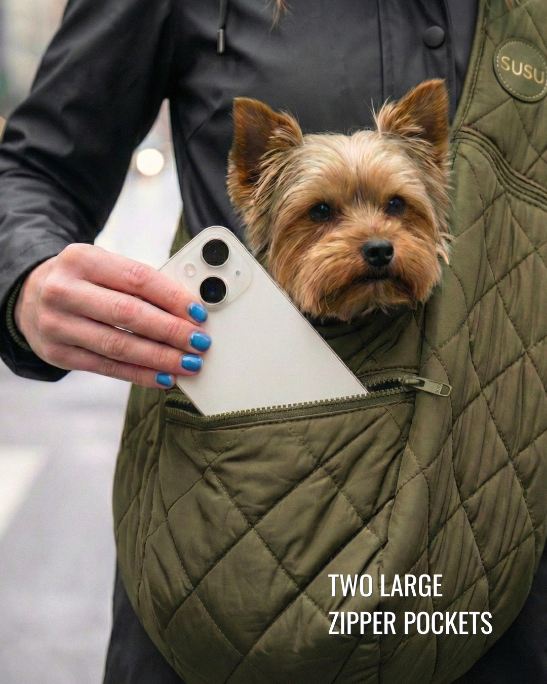 Small Dog Carrier Sling for Toy Dogs 3-8 lb
