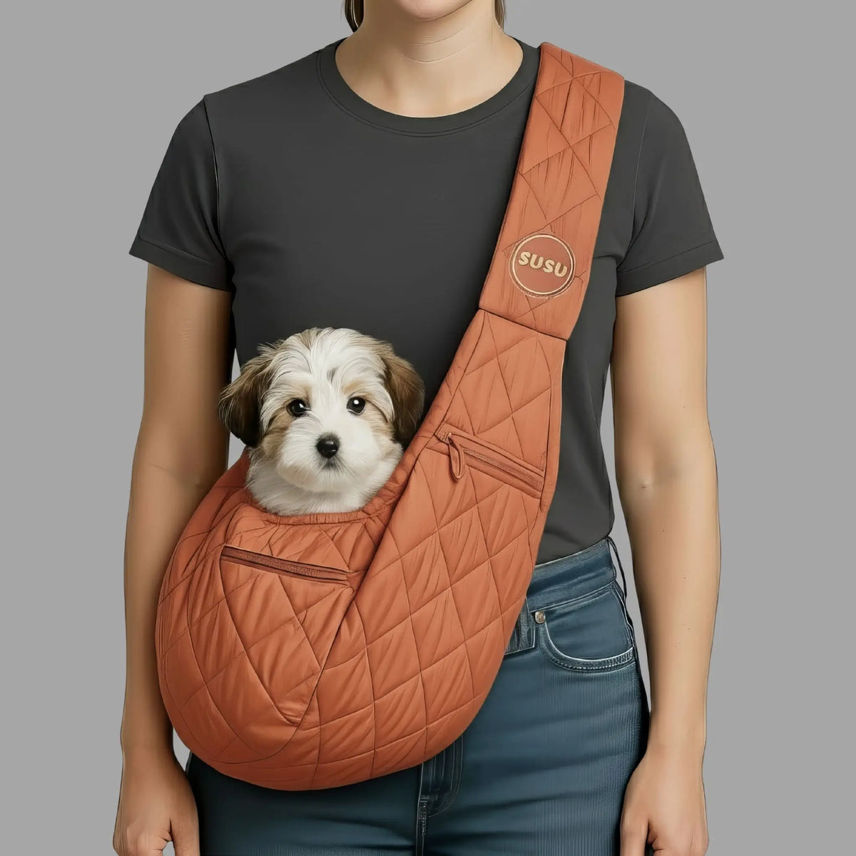 COPPER BROWN SLING BAG SUSU PET CO.