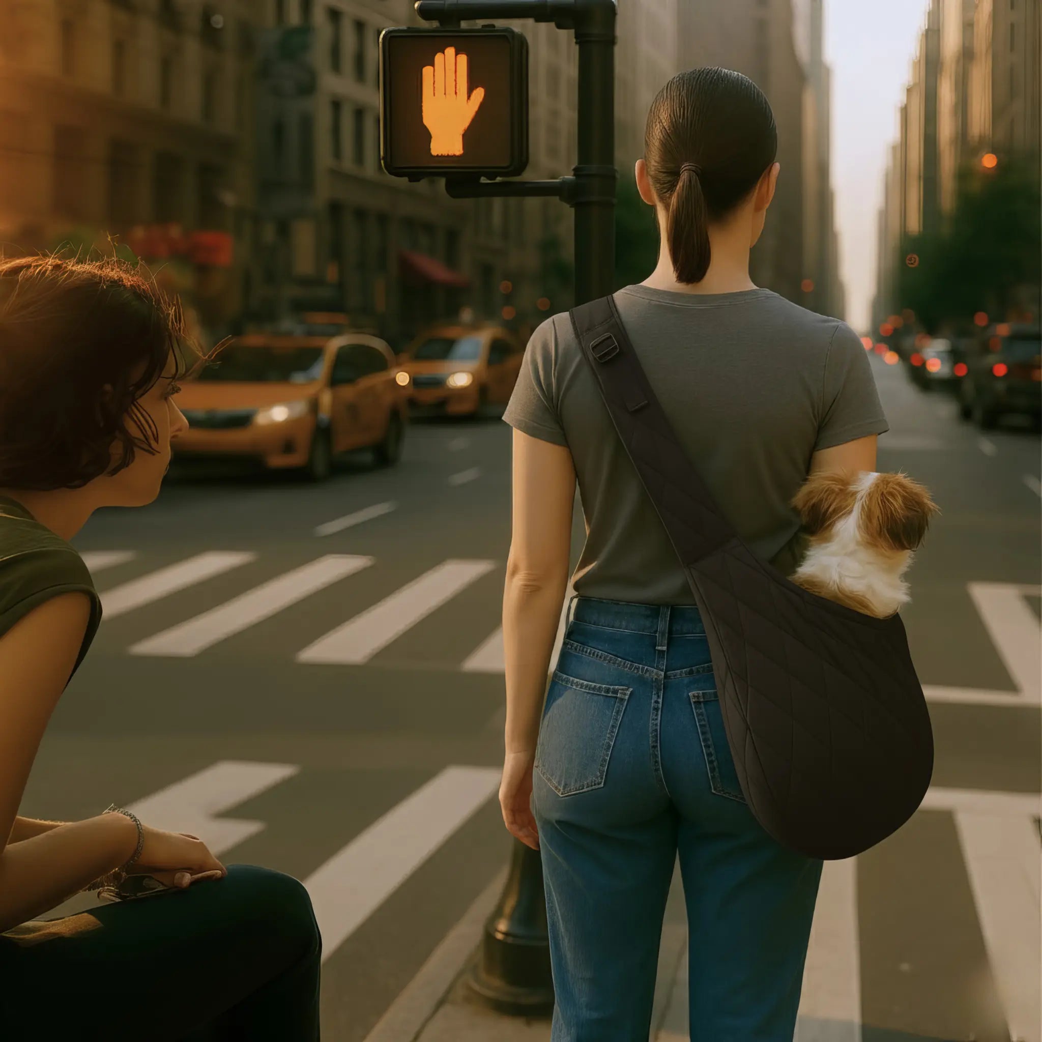 SILK BLACK SLING BAG SUSU PET CO.