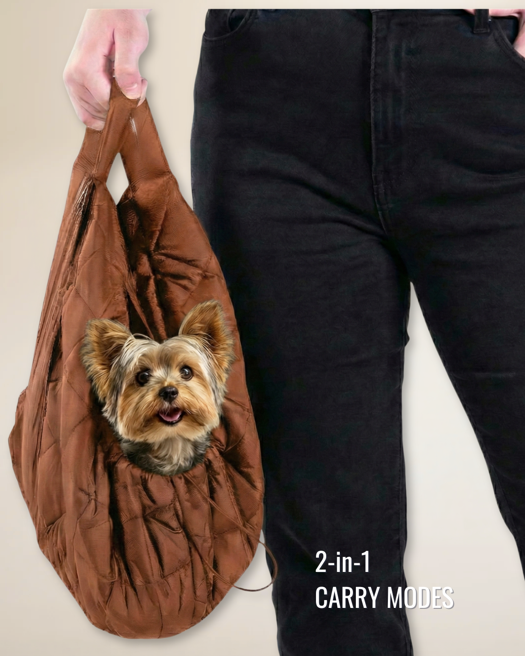 Small Dog Carrier Sling for Toy Dogs 3-8 lb