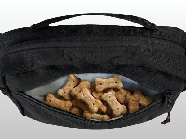 SUSU grab and go dog walking bag dedicated PEVA line, non toxic treat pocketcomfort