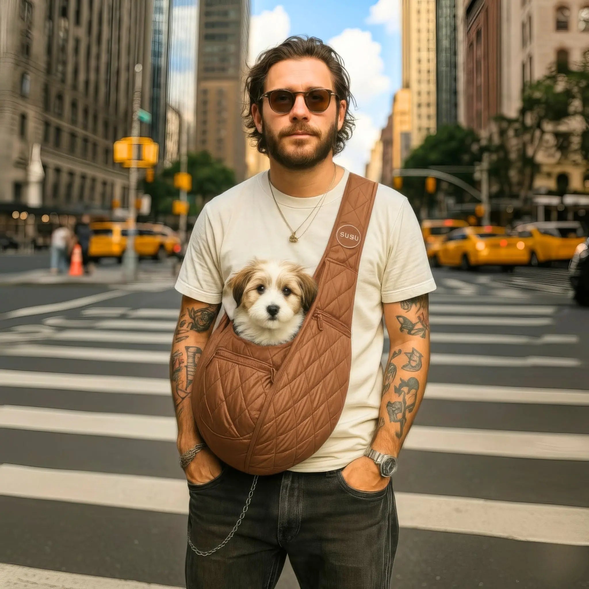 COPPER BROWN SLING BAG SUSU PET CO.