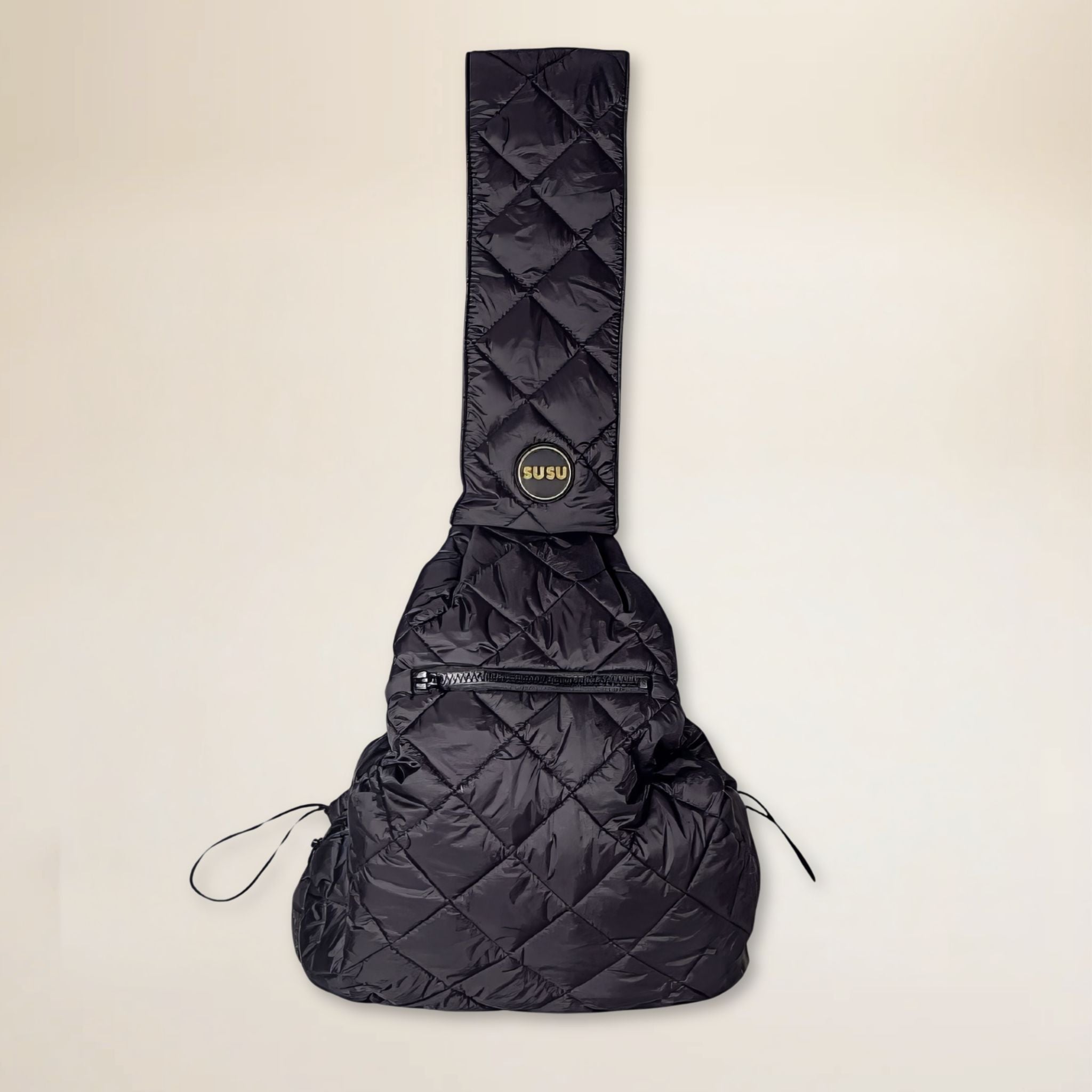 SUSU Dog Carrier Sling in Silk Black